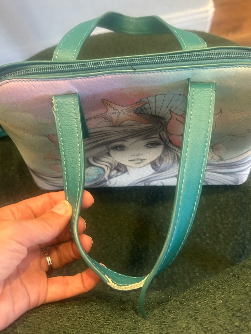 Disney Boutique The Little Mermaid Ariel Sketch Satchel Bag - Picture 4 of 6